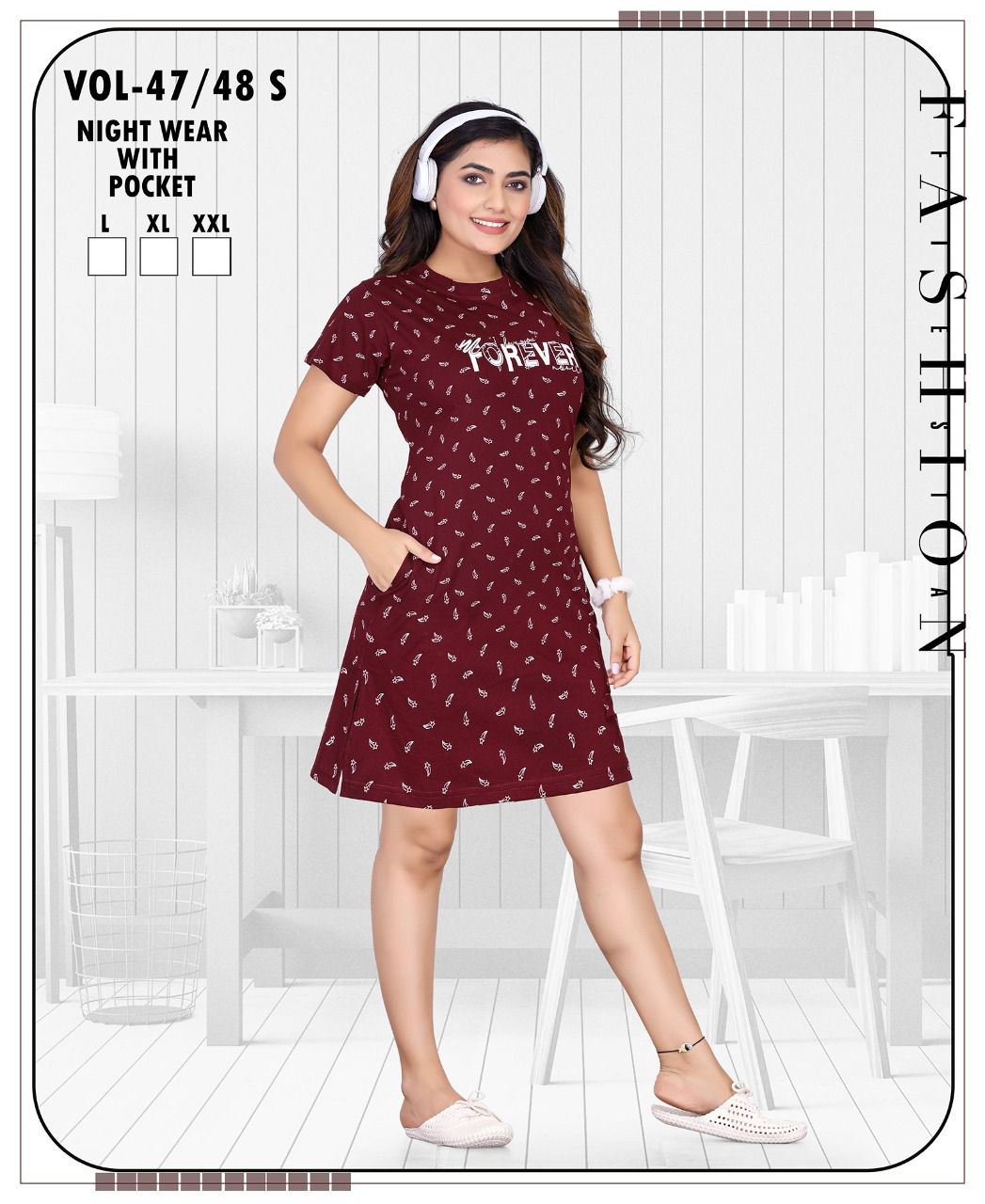 Summer Special 4748 Long Top Fancy Wear Wholesale Night Dress Collection